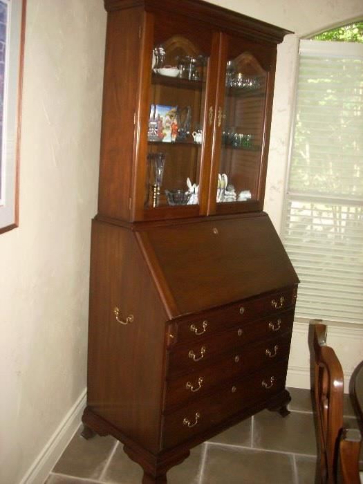 Secretary Desk with Display - there is a secret compartment in the Desk