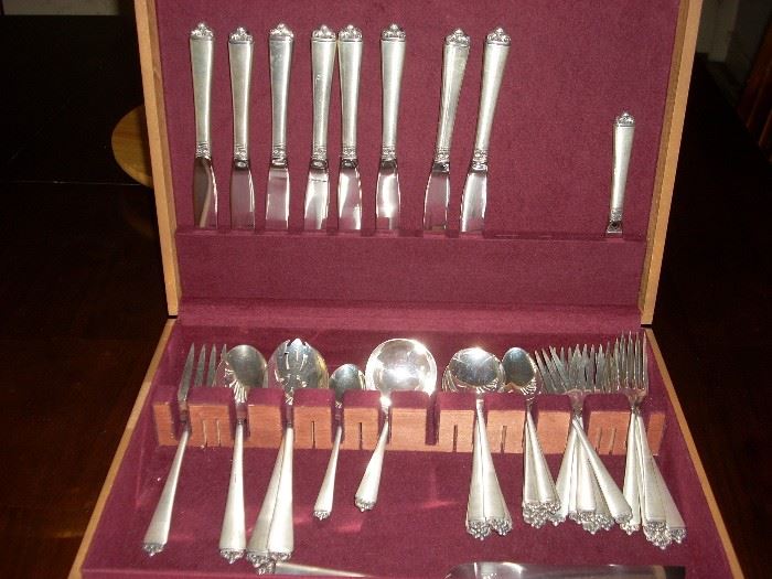 Oneida Sterling Flatware with Case