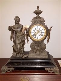 Antique Ansonia "Music" figural clock