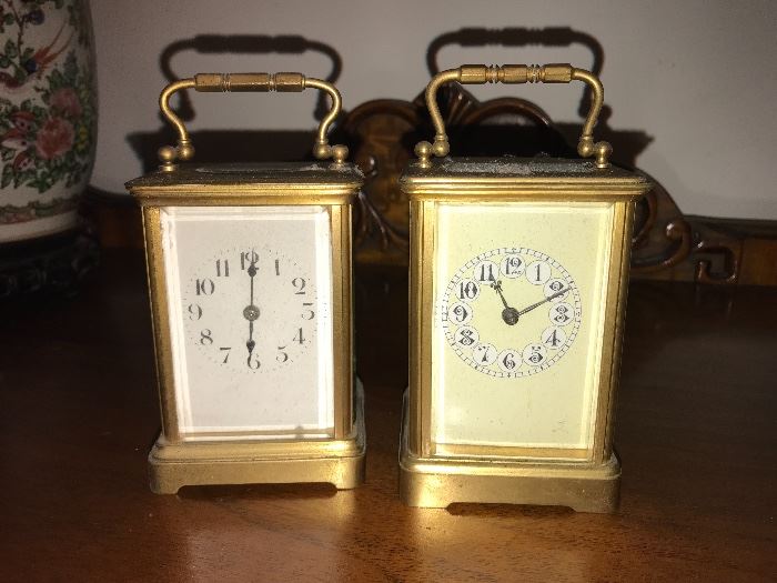 Vintage German carriage clocks