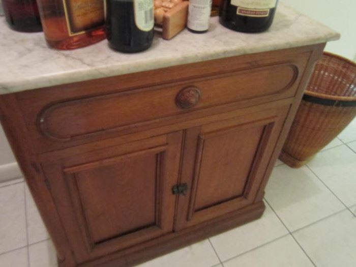 Dry sink w/marble top