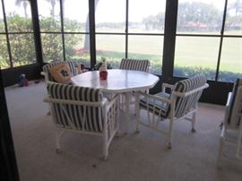 PVC patio furniture