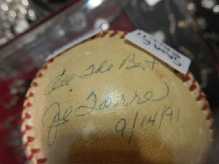 GAME BALL SIGNED BY JOE TORRE