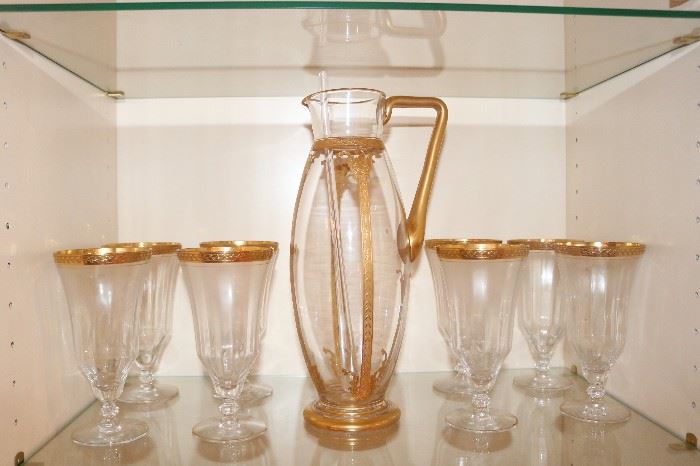 Laurel Gold Encrust
by TIFFIN-FRANCISCAN Iced Tea Crystal Glasses