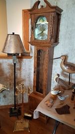 Carved Birds, Grandfather Clock