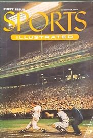 First Issue of Sports Illustrated with Baseball Cards intact