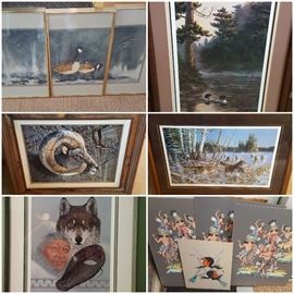 A few of the many pieces of artwork.