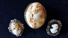 10K and 14K Gold Cameos