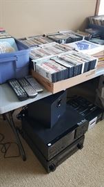Records, DVD, Stereo equipment
