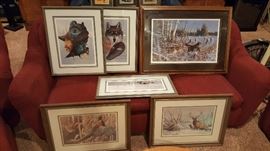 Artwork, many signed and original pieces.