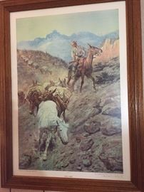C.M. Russell Print "Bell Mare"