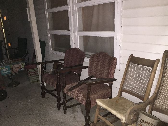 Assorted Antique Chairs Great for Refurbishing Project