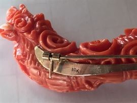 Dragon Brooch clasp detail