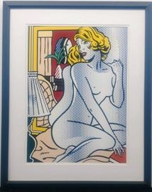 Modern nude giclee by R Lichtenstein