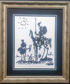 Don Quixote silkscreen by Picasso