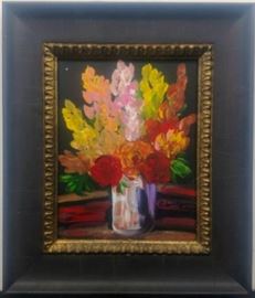 Original floral painting by Anna Sandhu Ray