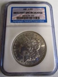 1881-S BU Morgan Silver Dollar