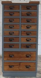 Wooden file drawer cabinet