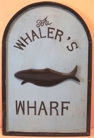 Whaler's Wharf sign