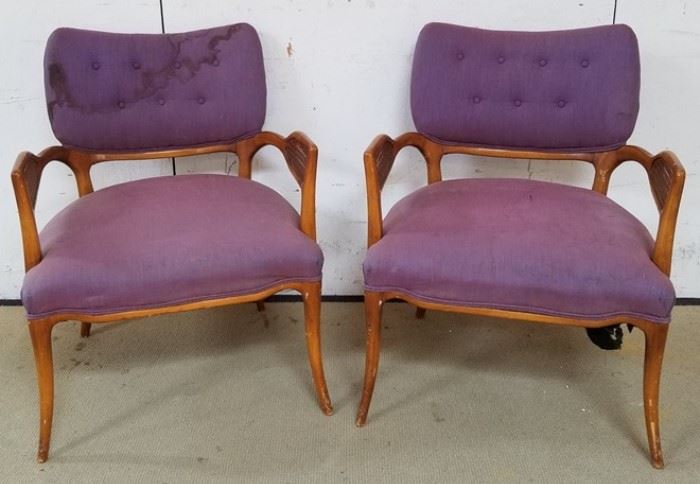 Vintage mid-century arm chairs