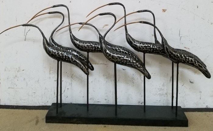 Marge Carson coastal bird sculpture