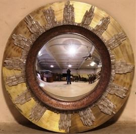 Modern History sunburst crystal mirror