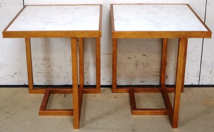 Modern History marble top tables