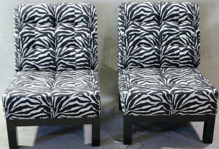 Nicole Miller zebra chairs