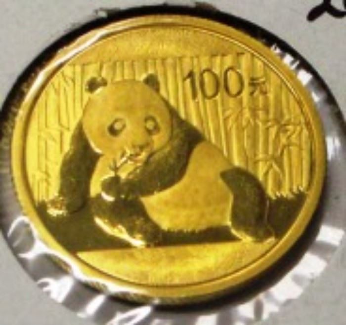 2015 China 1/4 oz gold coin