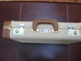 vintage Fender briefcase never used still has plastic cover on locks and name plate