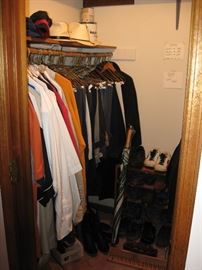 Men's clothes, hats, caps, shoes and cowboy boots