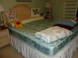 Headboard (and footboard, but not shown) & full size mattress set
