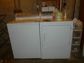 GE Washer & Electric dryer