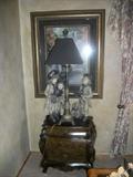 Hall table and art