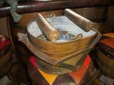 Old copper wringer and tub