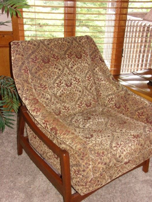 1968 Mid Century Modern Paoli His Hers Upholstered Rocking Chairs - a Pair