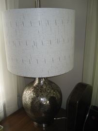 1960s metallic table lamp