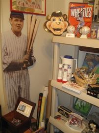 Life size Babe Ruth, Twins and other sports collectibles, Wheaties boxes
