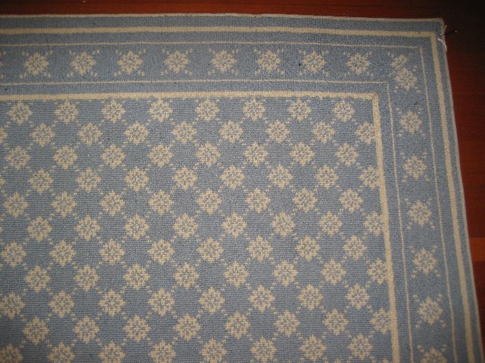 Close up of wool Wedgewood rug (Gabberts)