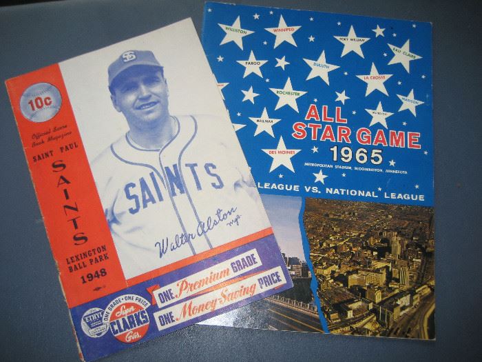 Saint Paul Saints and Minnesota Twins collectible ephemera