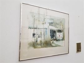 Jan Horton original watercolor - client purchases this piece from the WYES art auction.