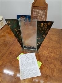 Glass/Bronze studio vase by Lee & Lynn Davis