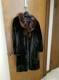 One of several vintage fur coats - sheared beaver and mink.