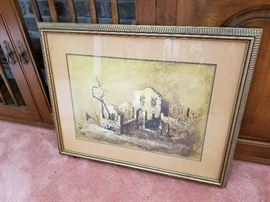 Lithograph by listed artist A. Arad - signed/numbered and dated 1973.