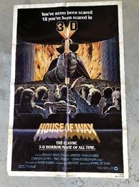 House of Wax...1 of the 36 Vintage Posters Available at this sale!! They are from the Victoria Theater on Caroline Street in Fredericksburg,Va. They were mailed to the theater ,to be displayed in the marquee. They were usually thrown away ,but a family member worked there & saved them!