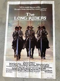 The Long Riders...1 of the 36 Vintage Posters Available at this sale!! They are from the Victoria Theater on Caroline Street in Fredericksburg,Va. They were mailed to the theater ,to be displayed in the marquee. They were usually thrown away ,but a family member worked there & saved them!