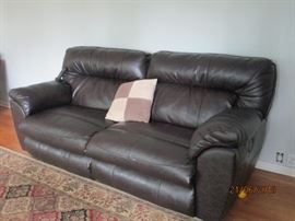 motorized Catnapper leather sofa