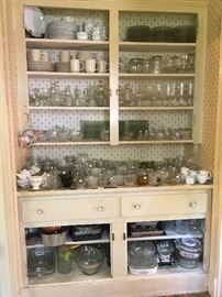 more glassware, kitchen items