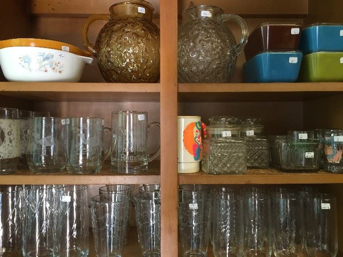 great Pyrex and more glassware