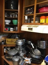 Pots and pans of all sizes